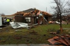 AManda Williams' house in Copeville was torn apart by the  Dec. 26 tornado. (Valerie Wigglesworth/Dallas Morning News)