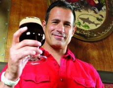 Dogfish's Sam Calagione and his Choc Lobster.