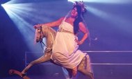 Feeling a little horse … Amy Lamé performs at Duckie.