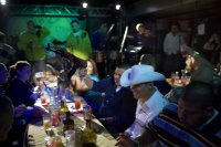 Los Angeles-based narcocorrido group 'BuKnas de Culiacan Sinaloa' plays at club El Centenario, a popular Mexican hangout in Moreno Valley, Calif., on Oct. 23, 2009.