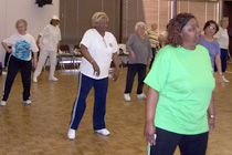 Seniors exercising